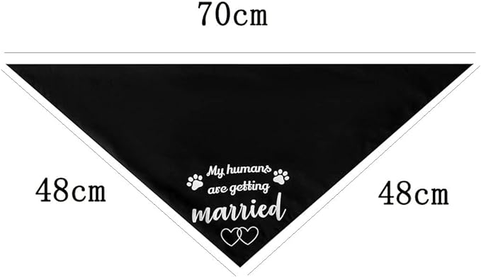 UgyDuky 2Pcs Dog Wedding Bandana Dog Triangle Scarf with Letter Printing, Will You Marry My Daddy & She Said Yes Pet Triangle Bibs Dog Handkerchiefs Dog Wedding Attire Pet Scarf Accessories for Dog Lovers, Wedding Engagement Photos, Bridal Shower Gift, Adjustable Fit for Small Medium Large Dogs Cats Pets (A) - Image 5
