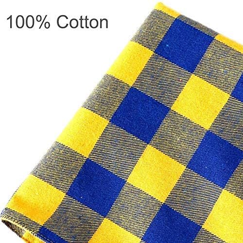 SLSON 4 Pack Dog Bandana, Plaid Printing Triangle Bibs Reversible Cotton Washable Scarfs for Pet Dog and Cat - Image 4