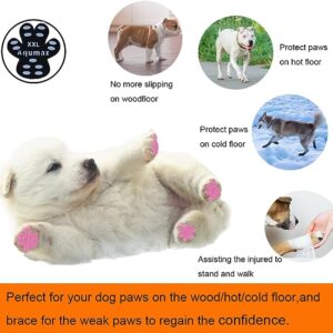 Aqumax Dog Anti Slip Paw Grips Traction Pads,Paw Protection with Stronger Adhesive, Non-Toxic,Multi-Use on Hardwood Floor or Injuries,12 sets-48 Pads XXXL Black - Image 6