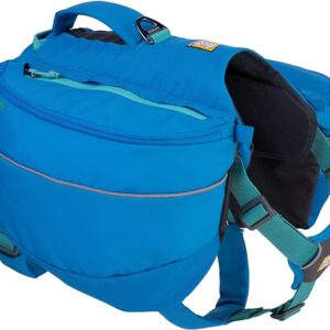 Ruffwear, Approach Dog Backpack, Hiking and Camping Pack with Saddlebags, Campfire Orange, X-Small