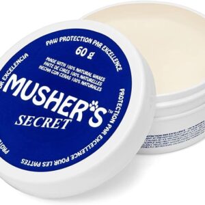 Mushers Secret Dog Paw Wax (2.1 Oz): All Season Pet Paw Protection Against Heat, Hot Pavement, Sand, Dirt, Snow - Great for Dogs on Trails and Walks!