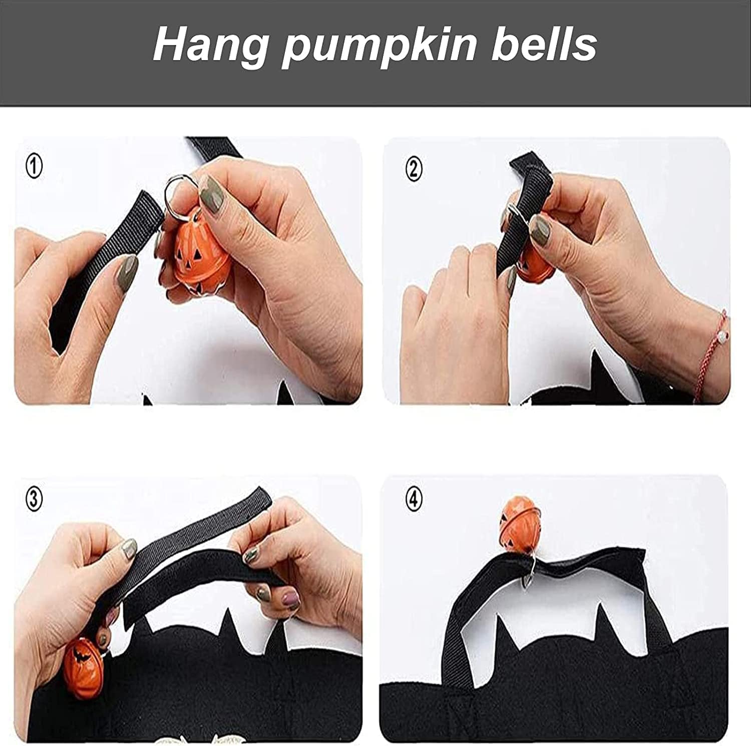 Bowtus Halloween Dog Bat Wings Pet Costume with Pumpkin Bells for Halloween Party Decorations, Cute Puppy Dog and Cat Collar Bat Wings Cosplay Party Dress Up Funny Cool Appare(Large) - Image 6