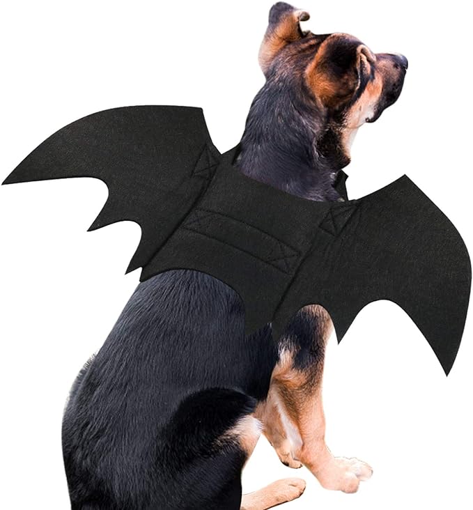 RYPET Dog Bat Costume - Halloween Pet Costume Bat Wings Cosplay Dog Costume Pet Costume for Party L - Image 6