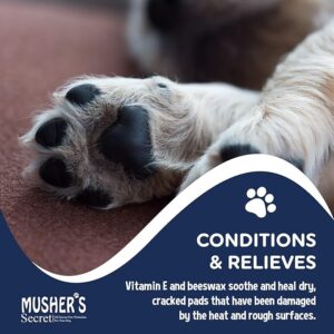Mushers Secret Dog Paw Wax (2.1 Oz): All Season Pet Paw Protection Against Heat, Hot Pavement, Sand, Dirt, Snow - Great for Dogs on Trails and Walks! - Image 6