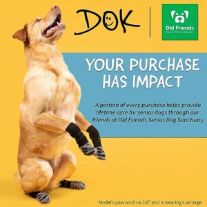 DOK TigerToes Premium Non-Slip Dog Socks for Hardwood Floors - Extra-Thick Grip That Works Even When Twisted - Prevents Licking, Slipping, and Great for Dog Paw Protection - Size Large - Image 5