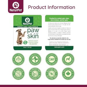Naturpet Paw & Skin | 100% Natural Healing Cream for Dog Paws | 2 oz | For Cracked & Brittle Paws | Wound Care - Image 4