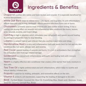 Naturpet Paw & Skin | 100% Natural Healing Cream for Dog Paws | 2 oz | For Cracked & Brittle Paws | Wound Care - Image 2