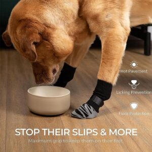 DOK TigerToes Premium Non-Slip Dog Socks for Hardwood Floors - Extra-Thick Grip That Works Even When Twisted - Prevents Licking, Slipping, and Great for Dog Paw Protection - Size Large - Image 2
